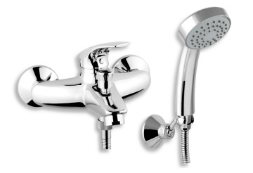 METALIA 57 Baterie perete cadă-duș cu accesorii crom 57020,0
