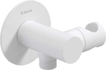 Silia Cot conector pentru furtun, rotund, cu mâner pentru dușul de mână Finisaj: Alb NQS_A57K