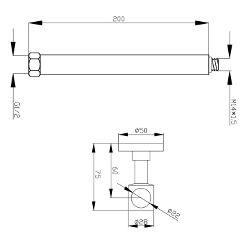 SPAREPARTS - SHOWER OTHER PARTS Set bară duș 1 functie cu suport culisant Phila crom ELP20-NP71 - Img 2