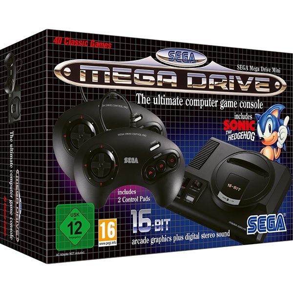 SEGA Mega Drive & Dreamcast セット SEGA Mega Drive Mini, 42 jocuri preinstalate (Versiunea Europeană)