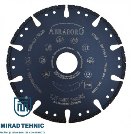 Disc diamantat MULTI DIAMOND Universal No.18 Ø230 x 1,5 x 22,23mm