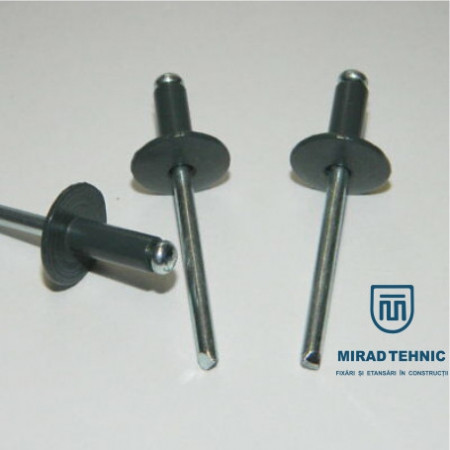 NIT POP C16 4,8 x 18 RAL7046 AL/OTEL GULER LARG 16 mm Cutie 100BUC