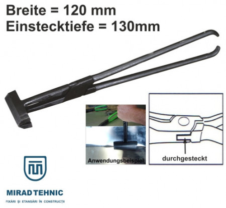 Cleste faltuit maner lung, drept, articulat, L= 160 mm