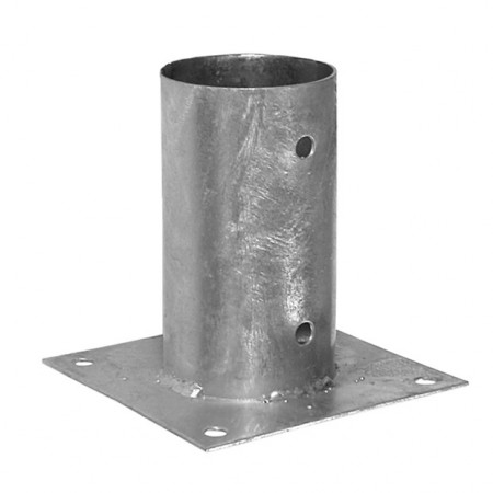 Suport stâlp cu fixare în șuruburi (circular) 81x150x2 mm