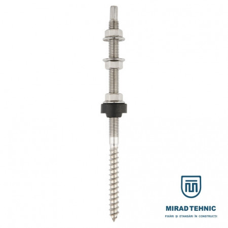 Surub dublu filet KFS-MA 10 x 200 mm INOX A2 echipat