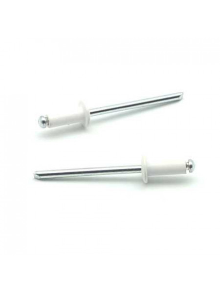 Nit Pop, Ø 4,0 x 10, RAL 9010 DIN 7337, Form A, Aluminum/St, `