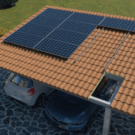 1 Kit INDEXTRUT KC-GPX4 pentru instalarea a 4 panouri solare pe tabla, tigla ceramica, panou sandwish - Img 1