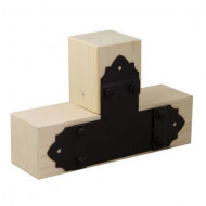 Conector decorativ plat tip T SD DECO SDLPB1 207x146x85x2,5 mm Negru - Img 4