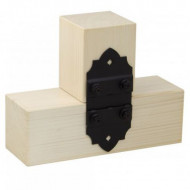 Conector plat SD DECO SDLPA2 116x85x2,5 mm Negru - Img 3