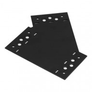 Conector plat SD DECO SDLPE1 155x176x85x2,5 P mm Negru - Img 1