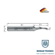 Freza cu un dinte HSS-E Al/PVC 5 x 18/60 x 8 mm - Img 1