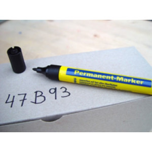 Marker permanent 1,0 mm NEGRU varf rotund - 1 buc. - Img 2