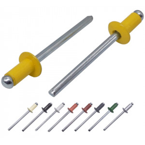 Nit Pop, Ø 4,0 x 10, RAL 1001 DIN 7337, Form A, Aluminum/St,