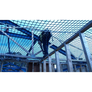 Plase de siguranta 6 x 10 m fara noduri System S conform EN 1263-1 (bordate cu coarda, fara corzi ancorare) ochi romb ( patrat ) - Img 6