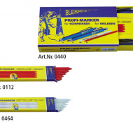 Set Profi-Marker pentru sudura - 2 Stilouri cu mina + Rezerve: 5 mina rosie, 10 mina alba - Img 1