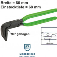Cleste pliat tabla indoit la 90°, lap joint, latime 80 mm - Img 1