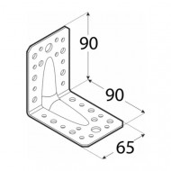 KPL1 Colțar metalic ranforsat 90x90x65x2,0 mm - Img 2
