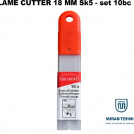 Lame cutter 18 mm SK5 set 10 lame