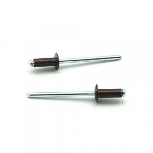 Nit Pop, Ø 4,0 x 10, RAL 8017 DIN 7337, Form A, Aluminum/St,