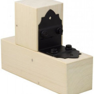 Coltar drept SD DECO SDKL1 61x61x85x2,5 mm Negru - Img 5