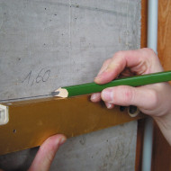 Creion zidar Bleispitz 240mm, mina grafit 10H. verde - set 12 buc - Img 3