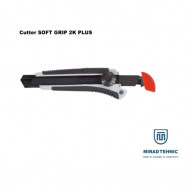 Cutter SOFT GRIP 2K PLUS cu surub + 2 lame rezerva