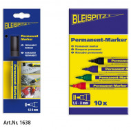 Marker 1.5 - 3.0 mm permanent ALBASTRU varf rotund - 1 buc - Img 2