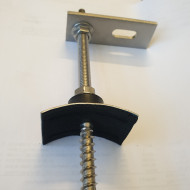 Surub dublu filet KFS-MA 10 x 200 mm INOX A2 echipat cu calota cuta panou - Img 4