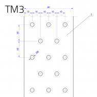 TM3/10 - Bandă de montaj perforată 60 x 2,0 mm x 10ml - Img 2