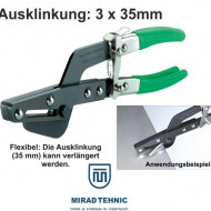 Cleste crestat fante in tabla 3 x 35 mm - Img 1