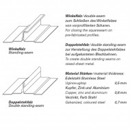 Cleste inchis falt simplu + dublu cu falci PVC - latime 220 mm FREUND - Img 6