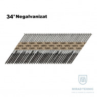 Cuie 2,8 x 51 mm - 6000 Cuie STRIATE NEGALVANIZATE cap D banda hartie 34° - Img 1
