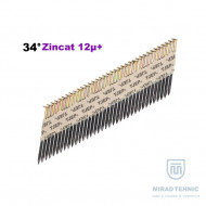 Cuie 2,8 x 63 mm - 3000 Cuie STRIATE ZINCATE 13microni banda hartie ROUND 34°
