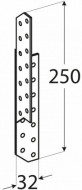 LK6 - Ancoră pană-căprior dreapta 32x250x2,0 mm - Img 1
