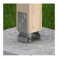 Suport de stalp PSOZ 91x150x60x4,0 mm - Img 3