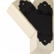 Conector plat SD DECO SDLPF1 155x176x85x2,5 L mm Negru - Img 3