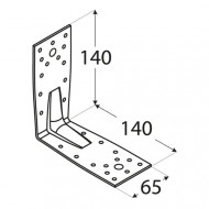 KP5 Colțar metalic ranforsat 140x140x65x2,5 mm - Img 2