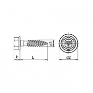 Surub forant SLG/2 6,5 x 22 mm din INOX A2 Bimetal cutie 100 bc - Img 2