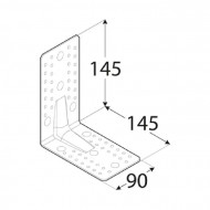 KP7 Coltar metalic ramforsat 145x145x65x2,5 mm - Img 2