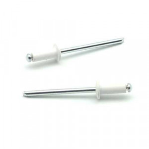 Nit Pop, Ø 4,0 x 10, RAL 9010 DIN 7337, Form A, Aluminum/St, `