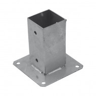 Suport stâlp cu fixare în șuruburi 101x150x2 mm