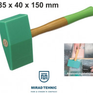 Ciocan faltuit din Polydur Tinman´s, tip pana, 0,55 kg 85x40x150 mm - Img 1