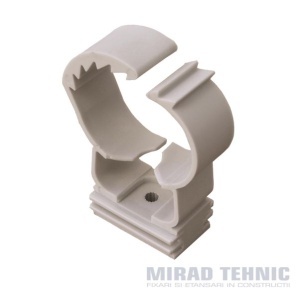 Clemă reglabilă pentru conducte SC-CLIP, diametre teava 20–25 mm (gri) Cutie 50 buc
