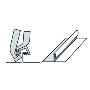 Cleste inchis falt dublu 1179 WDF VA INOX latime 220 mm - Img 2