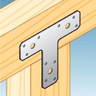 Conector decorativ plat KT2 DECO Tip T 150x127x38x2,5 mm Negru - Img 3