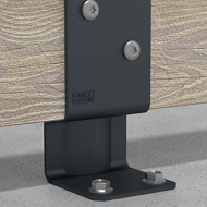 Suport stâlp PSK 70 C 70x70x142x3,0 vopsit negru - Img 3