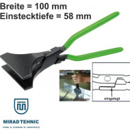 Cleste indoit tabla drept, latime 100 mm, adancime lucru 58 mm - Img 1