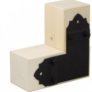 Conector plat SD DECO SDLPD1 146x146x85x2,5 mm Negru - Img 3