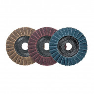 Disc lamele 125x 22,2 mm pentru slefuit metal - maro grosier