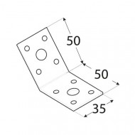 KLR 1 Colțar pentru unghi de 135° 50x50x35x2,5 mm - Img 2